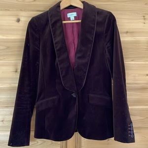 Ann Taylor Loft velvet blazer size 8